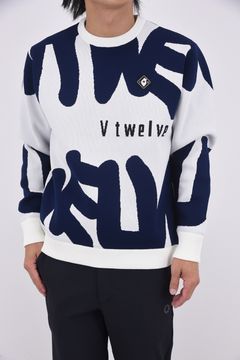 【25AW】 GRAFT KNIT / グラフィティロゴ クルーネックニット (ホワイト)