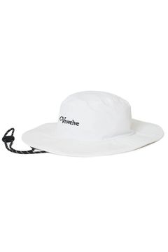 【26SS】 AWA WIDE HAT / ブランドロゴ サファリハット (ホワイト)