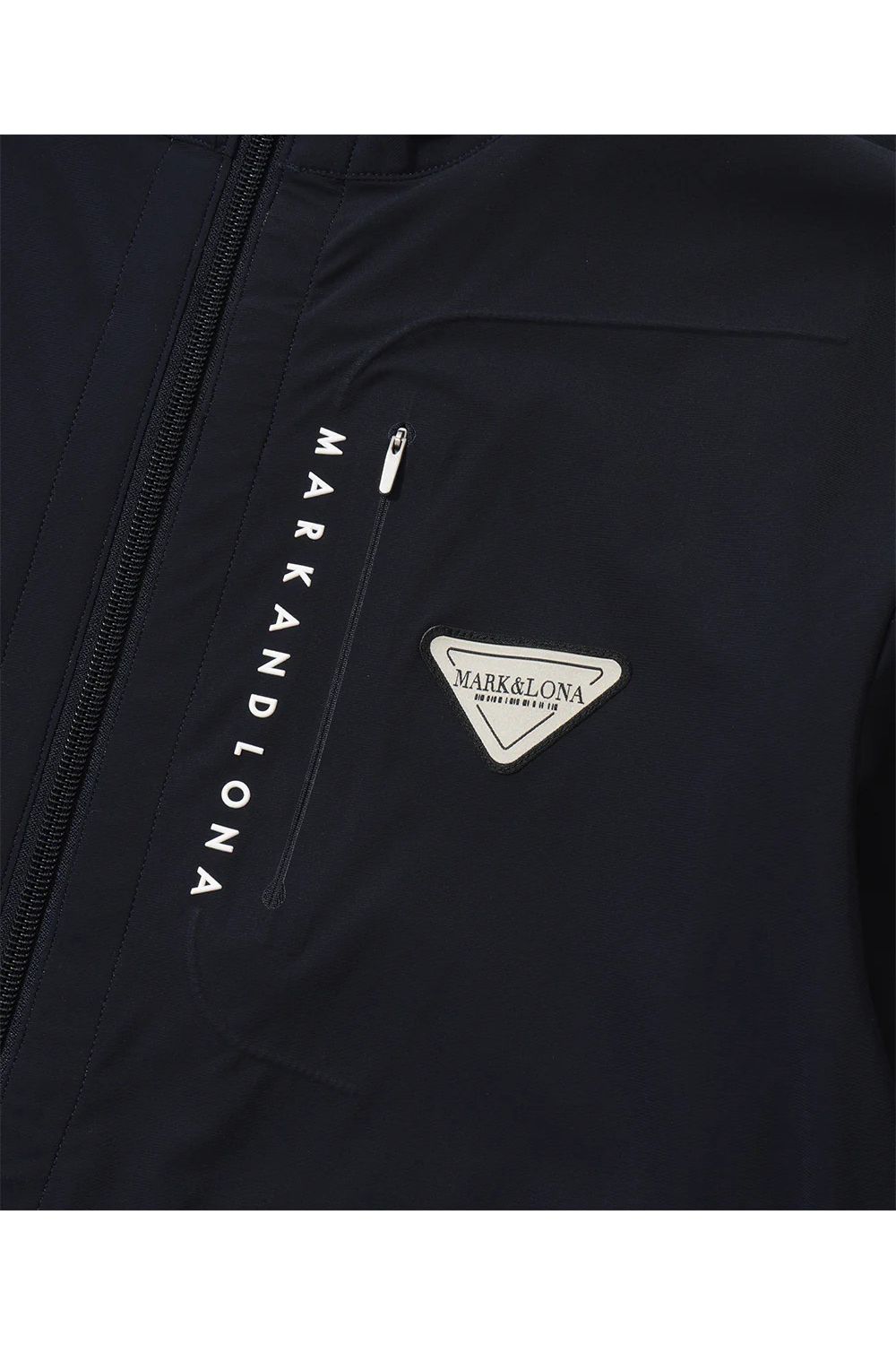 【26SS】【CODE COLLECTION】 THZJ / ストレッチナイロンタフタ ジャカードテープ ジップアップブルゾン (ネイビー) (4月中旬入荷予定)