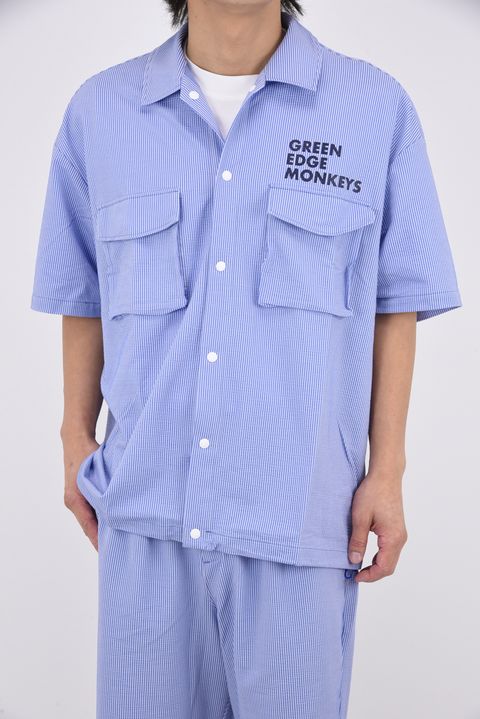 【26SS】 KNIT SOCCER SHIRT / ニットサッカー シャツ （クリアブルー）