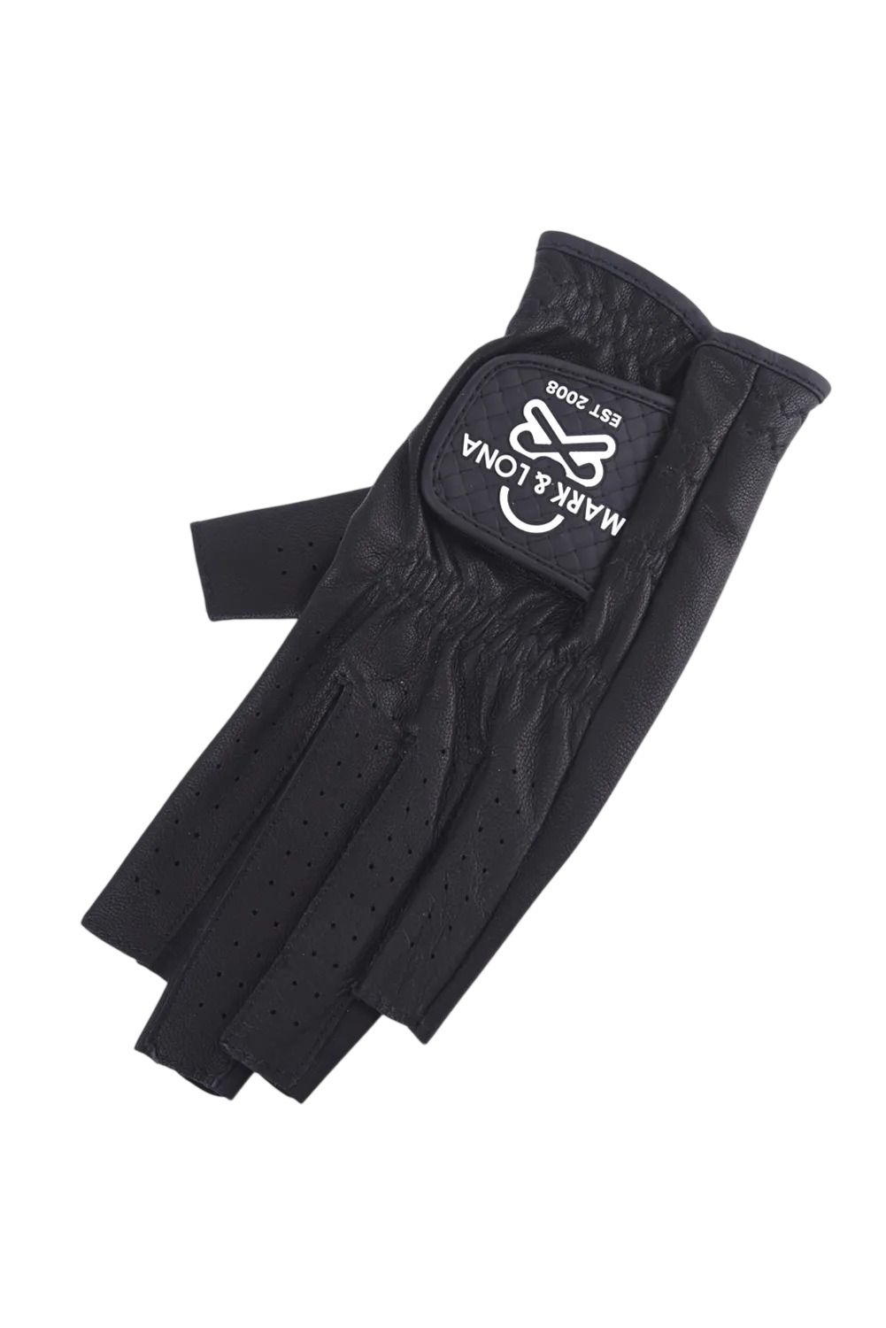 【26SS】【レディース】 EVER BREATHABLE LEATHER NAIL CUT GLOVE / ラムレザー ブランクスカルロゴ 両手用ネイルカットグローブ (ブラック)