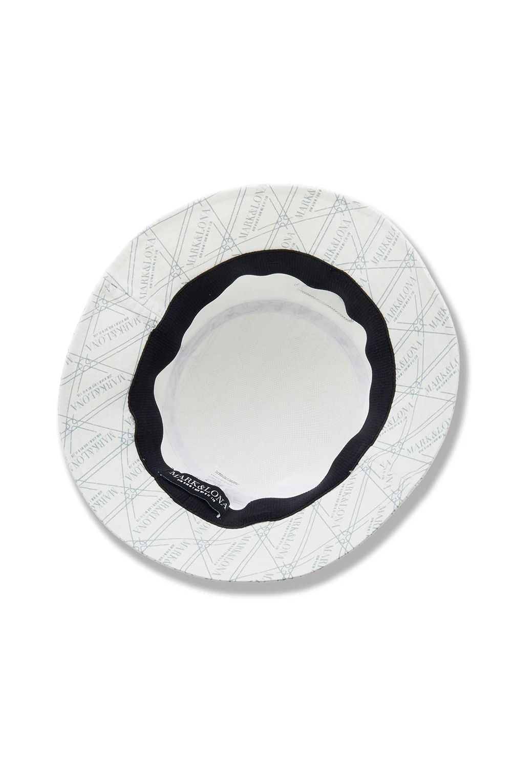 【26SS】【CODE COLLECTION】 TGHT / ジオメトリックパターン サンシールド付き バケットハット (ホワイト)