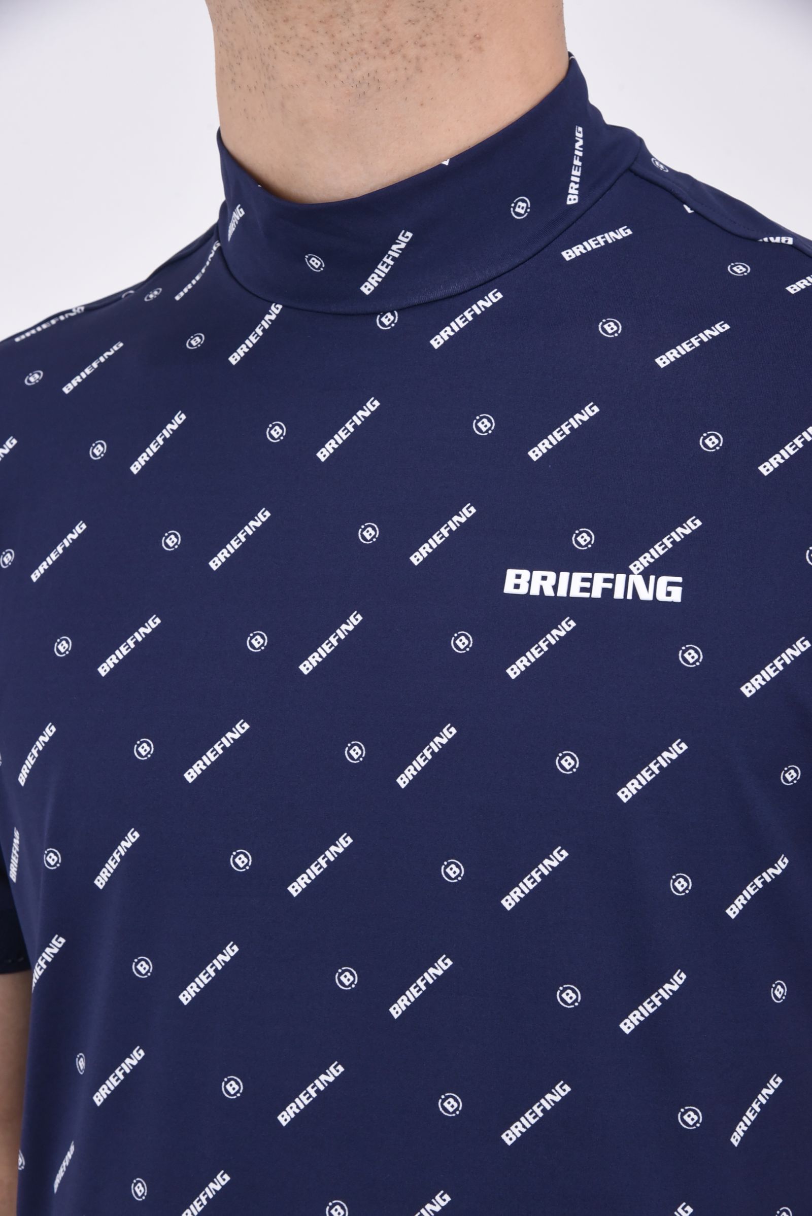 BRIEFING - MENS MONOGRAM HIGH NECK / モノグラム ハイネック