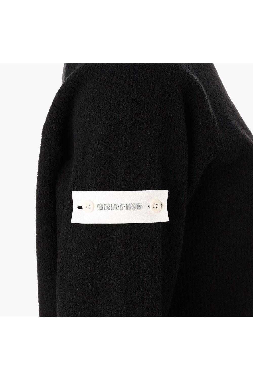 【26AW】【レディース】 WOMEN’S AIRY YARN KNIT CREWNECK / エアリーファブリック ブランドロゴ クルーネックニット (ブラック)