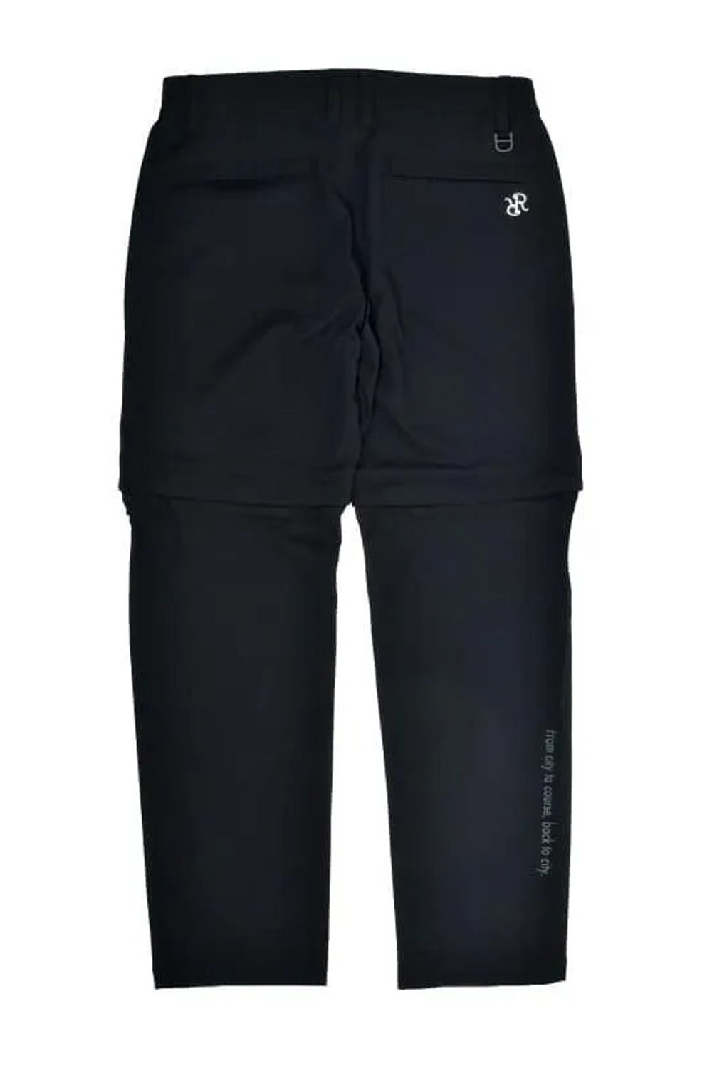 【26AW】 MENS DETACHABLE PANTS / ワッフル生地 ヘムデタッチャブル 2WAYパンツ (ブラック)*