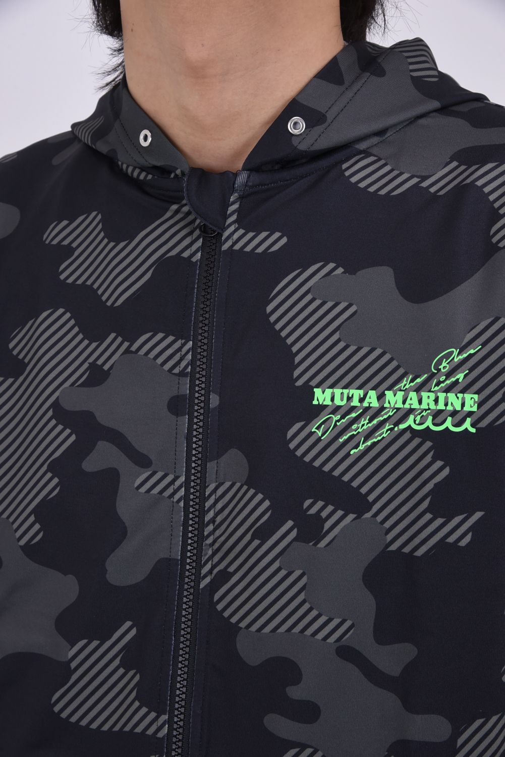 【26SS】 RUSH PARKA (DIAGONAL CAMO) / ダイアゴナルカモフラージュ ラッシュガードパーカー (ブラック)