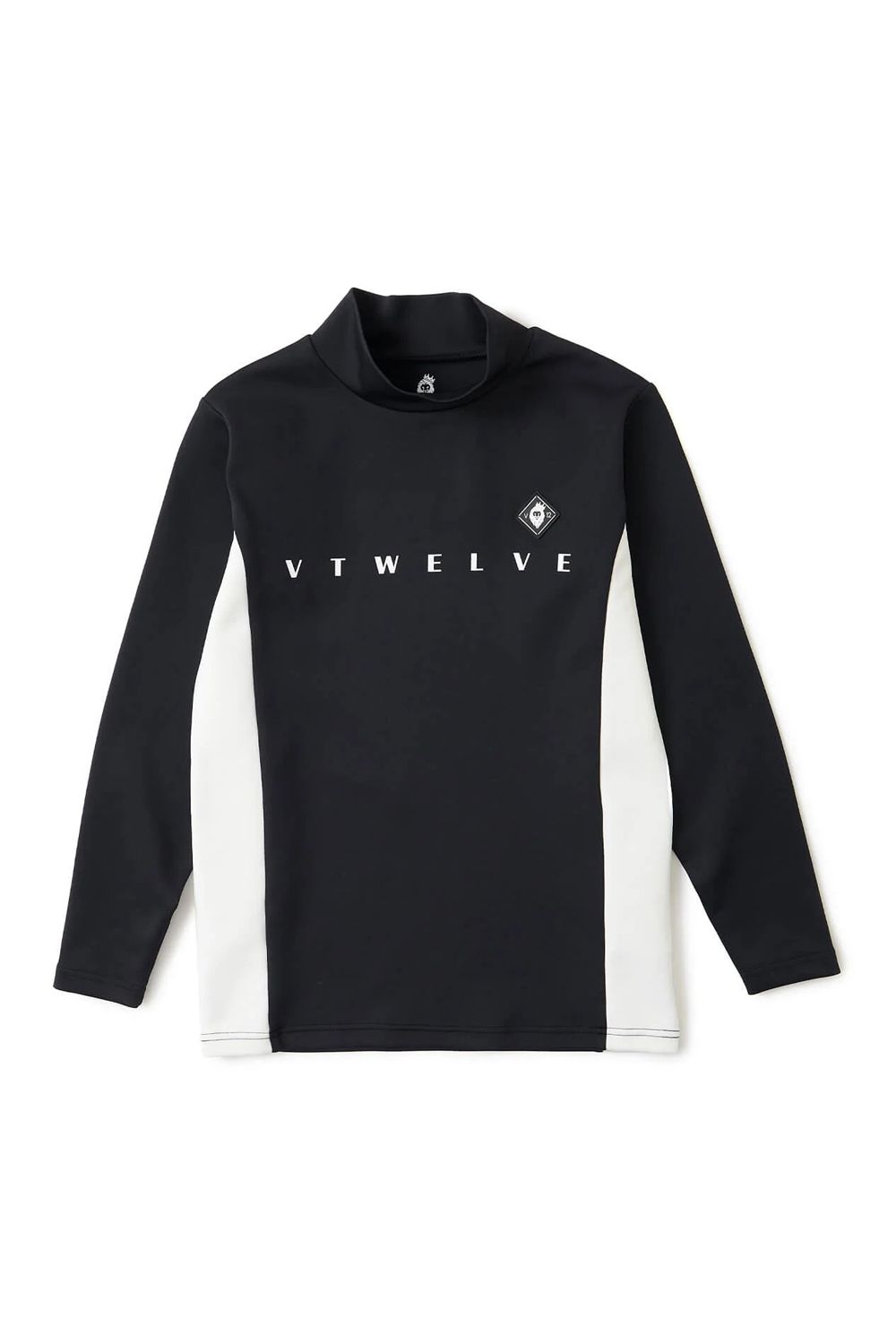 【26AW】【レディース】 OHSL MOCK / モノトーン バイカラー ロングスリーブ モックネックTシャツ (ブラック)