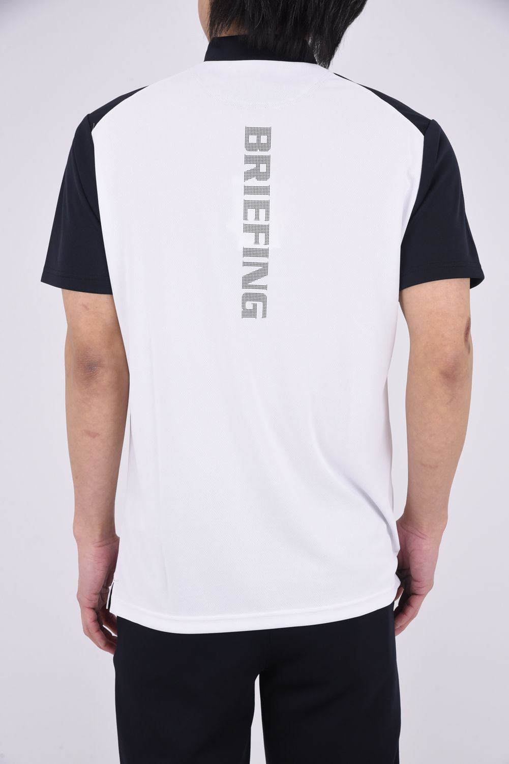 【26SS】 MEN'S BI-COLOR HIGHNECK / バイカラー ハイネックTシャツ (ブラック)