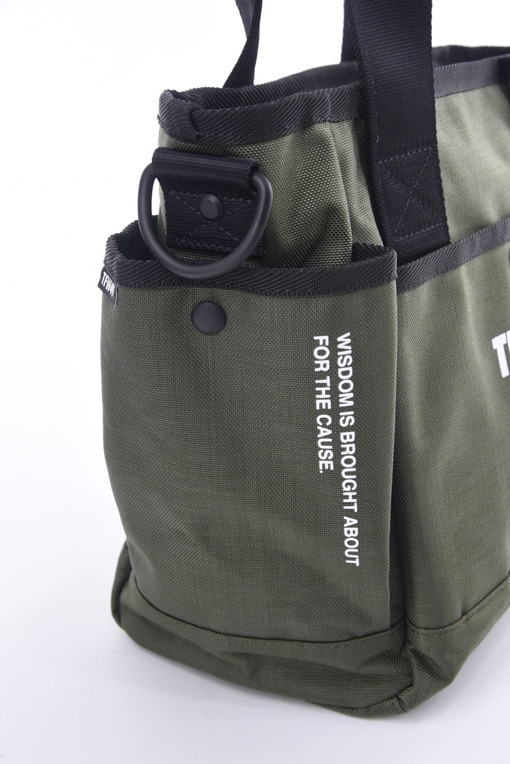 NYLON TOTE BAG SMALL / ナイロン トートバッグ スモール (カーキ)