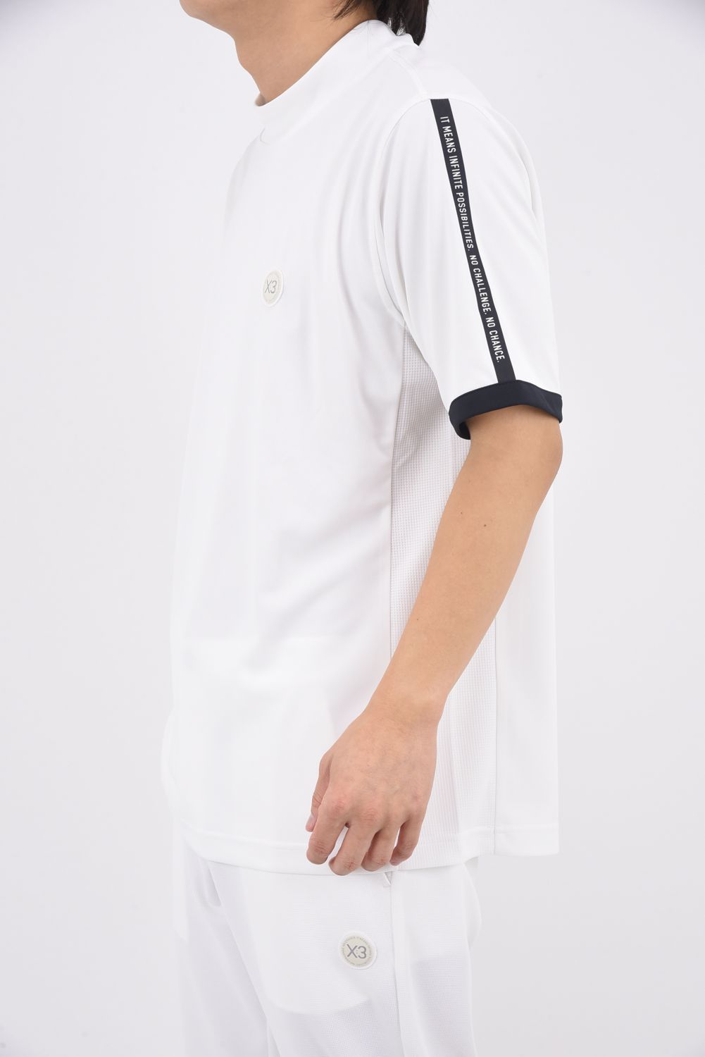 【26SS】 SLEEVE LINE MOCK TEE / モックネックTシャツ (オフホワイト)