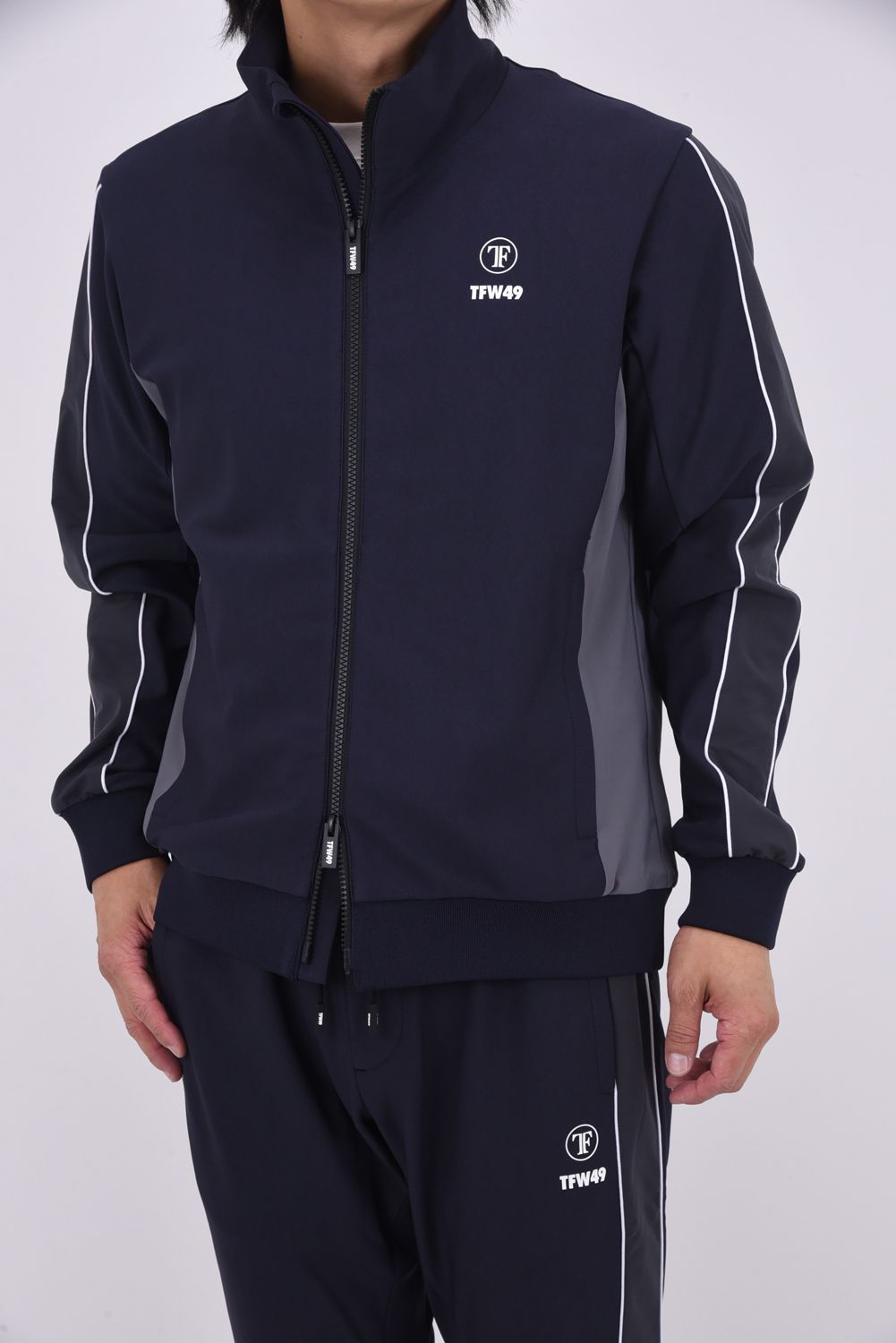 【25AW】 SPORTY TRACK JACKET / スポーティー トラック ジャケット (ネイビー)