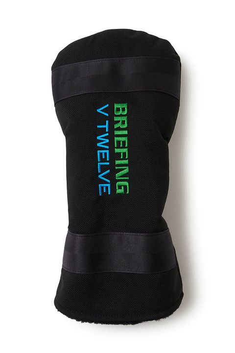 BG12 DRIVER / BRIEFINGコラボ ブランドロゴ刺繍 ドライバーカバー (ブラック)
