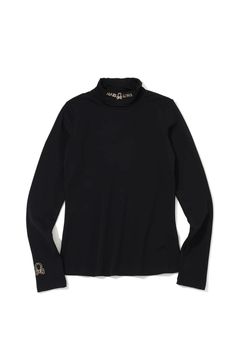 【26AW】【レディース】 ELEMENT THERMAL TURTLENECK / スカルプリント 起毛フリース タートルネックシャツ (ブラック)