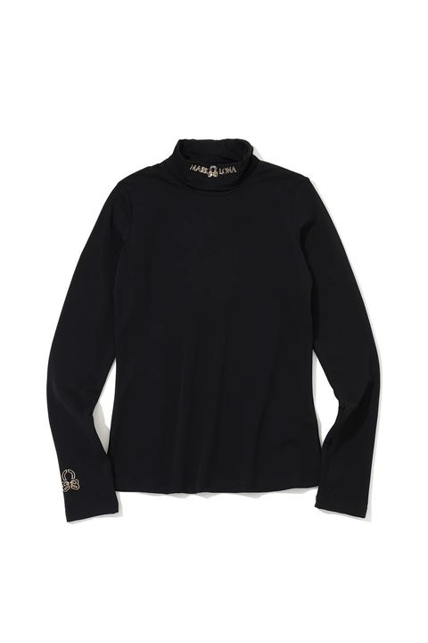 【26AW】【レディース】 ELEMENT THERMAL TURTLENECK / スカルプリント 起毛フリース タートルネックシャツ (ブラック)