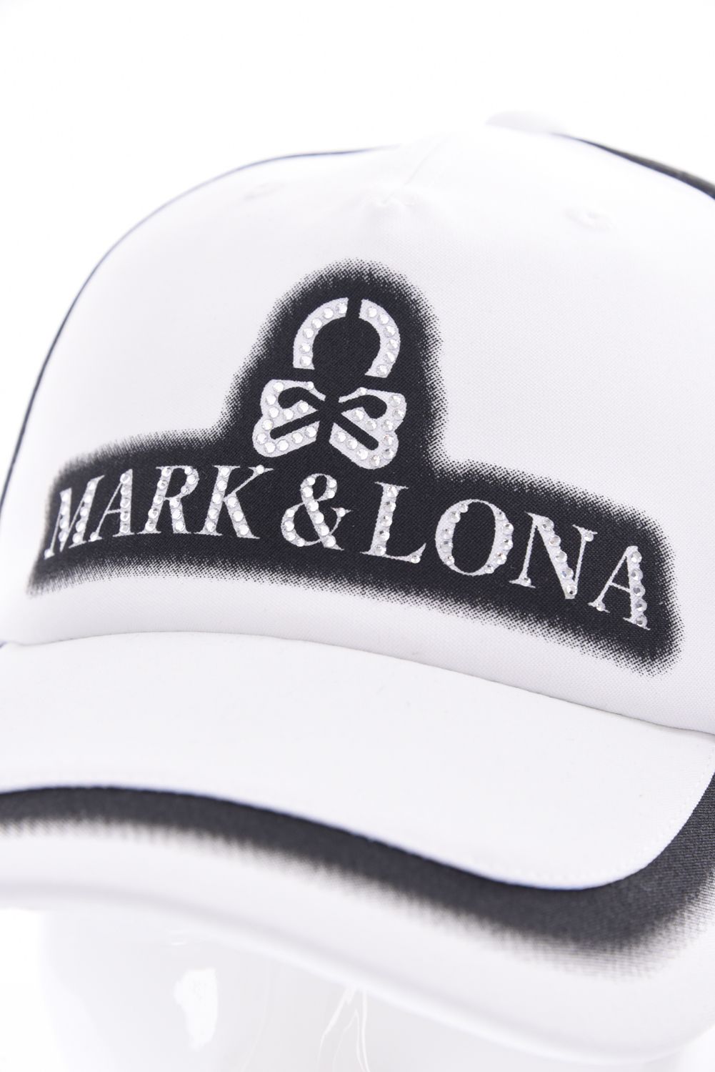 【26SS】 BLUR SIGN SPECTRUM CAP / ブラープリント ラインストーン キャップ (ホワイト)
