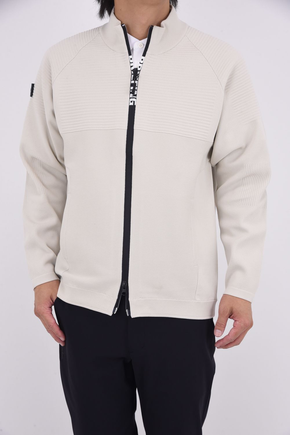 BRIEFING ベージュ モックネック MEN'S TOUR HIGHNECK（メンズツアーハイネック（モックネック