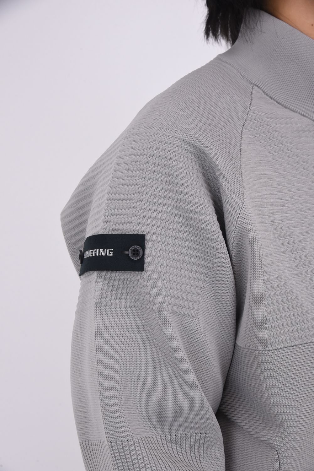 【25AW】 MEN'S WR KNIT BLOUSON / 超撥水糸 ハイネックニットブルゾン (グレー)