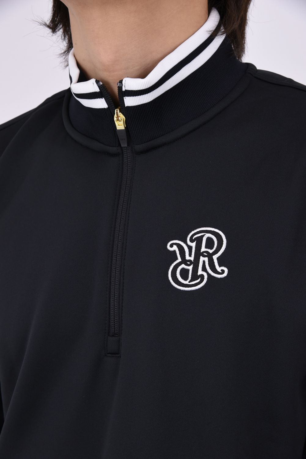 【26AW】 HIGH-NECK ZIP SWEAT / ハイネック ジップスウェット (ブラック)*