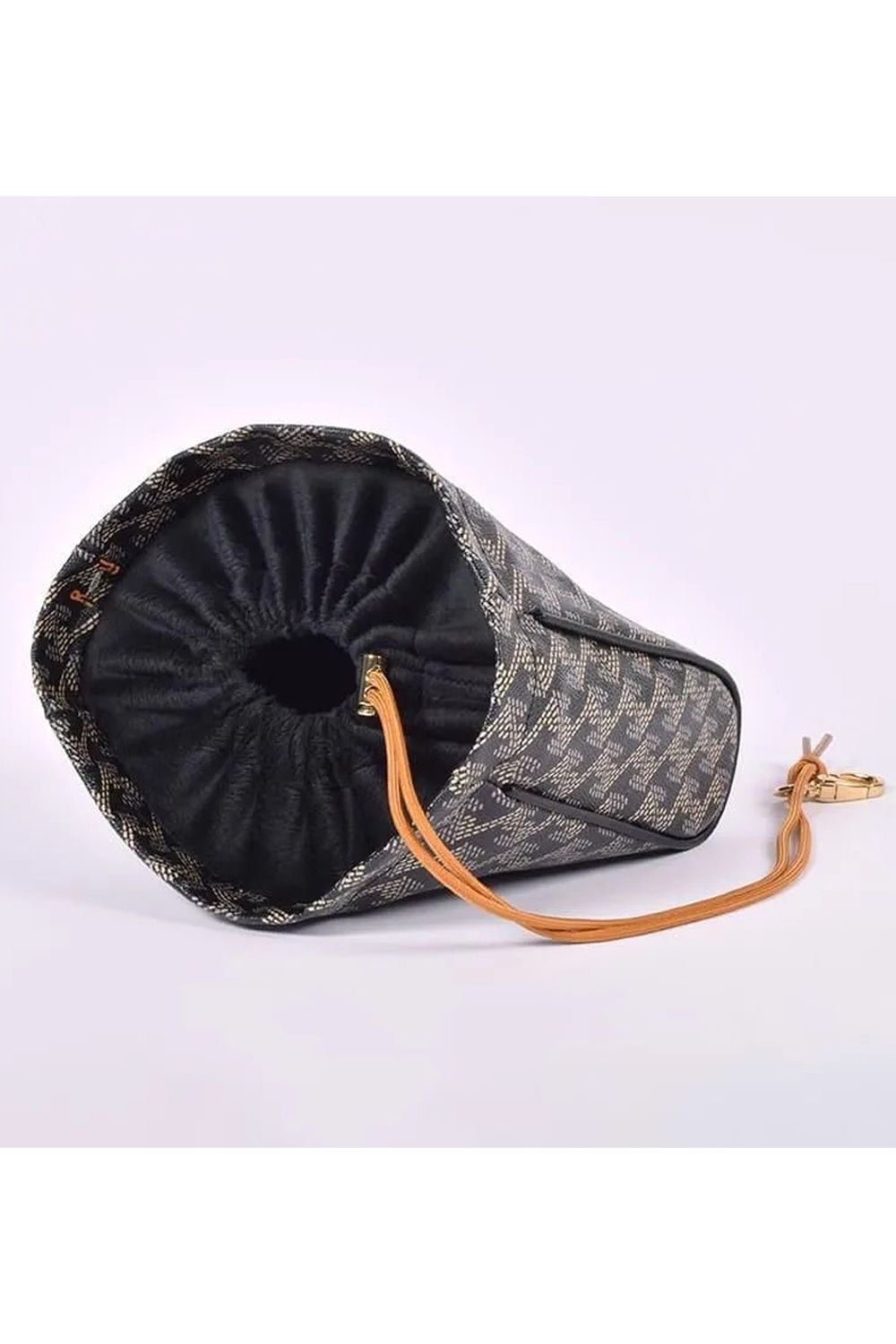 【26SS】 IRON HOOD (GM PVC) / PVC生地 オリジナルテキスタイル アイアンフード (ダークブラック)*