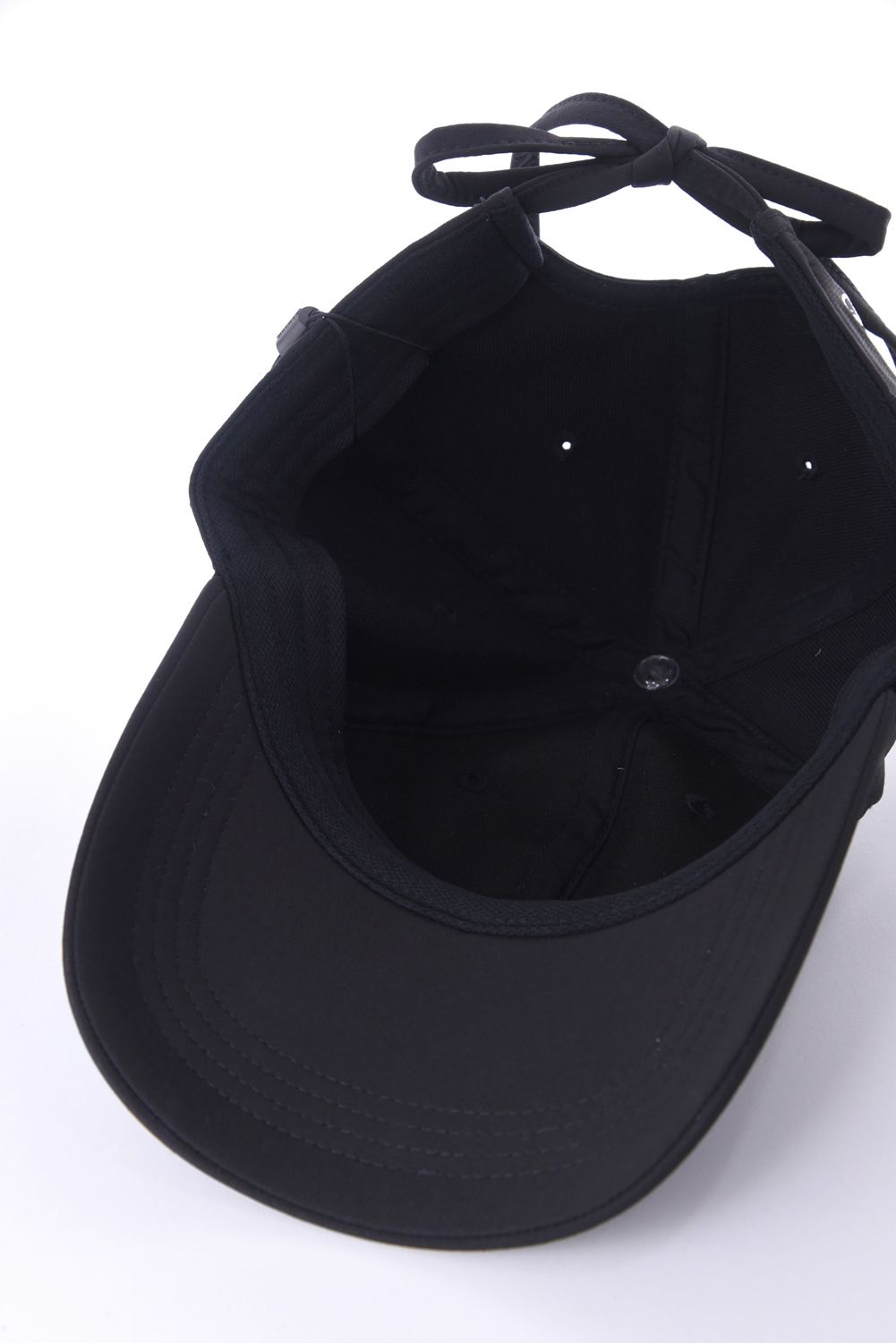 【26SS】【レディース】 WOMEN’S SMALL LOGO RIBBON CAP / ブランドロゴ バックリボン キャップ (ブラック)