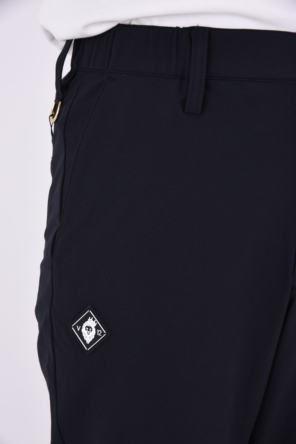 【26AW】 MOLD LOGO PANTS / 高撥水生地 サイドロゴ ナイロンロングパンツ (ブラック)