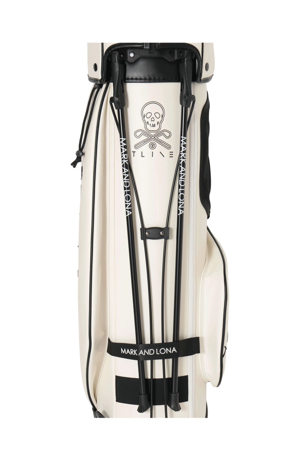 【26SS】【T-LINE】【銀行振込・代金引換不可】【返品・交換不可】 VELOCITY ROLL HYBRID STAND BAG / モノトーン シンセティックレザー スタンドタイプ キャスター付きキャディバッグ (ホワイト)