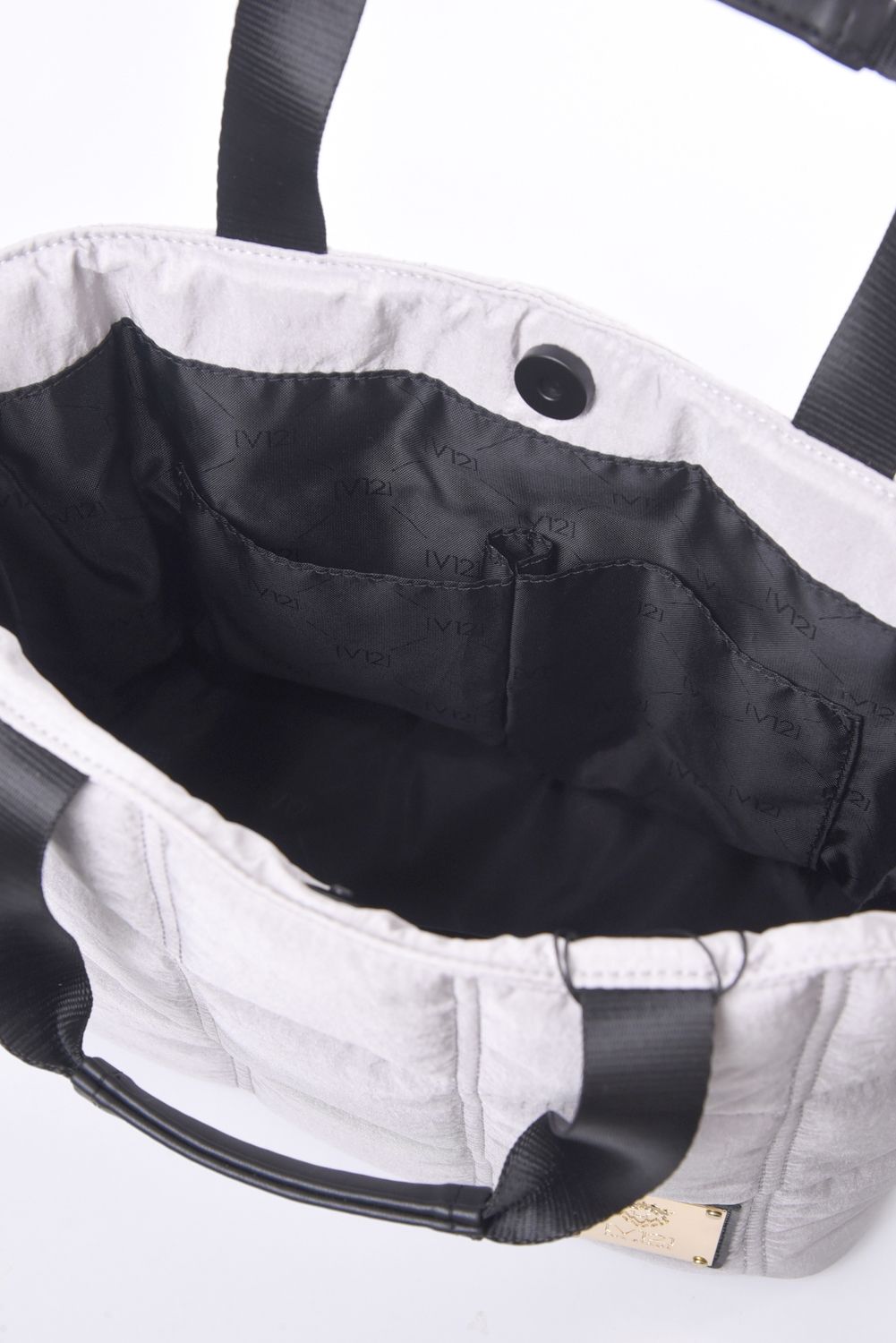 QUILT CART BAG / キルティング ロープショルダー付きカートバッグ (グレー)