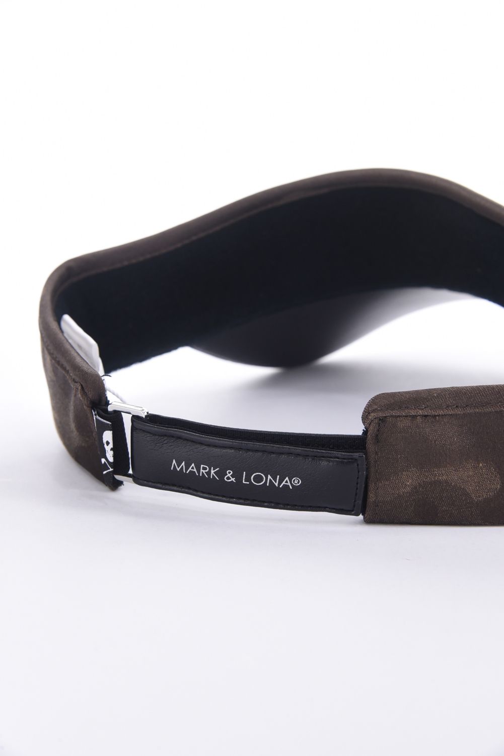 GAUGE CRYSTAL ICON VISOR / オリジナルカモジャカード 異素材切り替え サンバイザー (ブラウン)