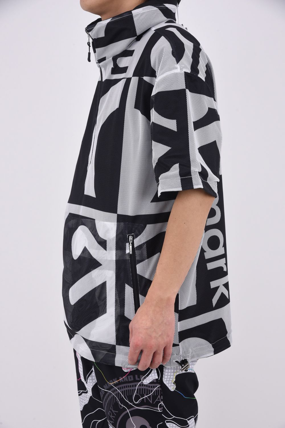 【2026SS 木村拓哉さん着用 VOL.4】 QUADRA AIR MESH 2-WAY PULLOVER / リバーシブル ショートスリーブプルオーバー (ブラック)