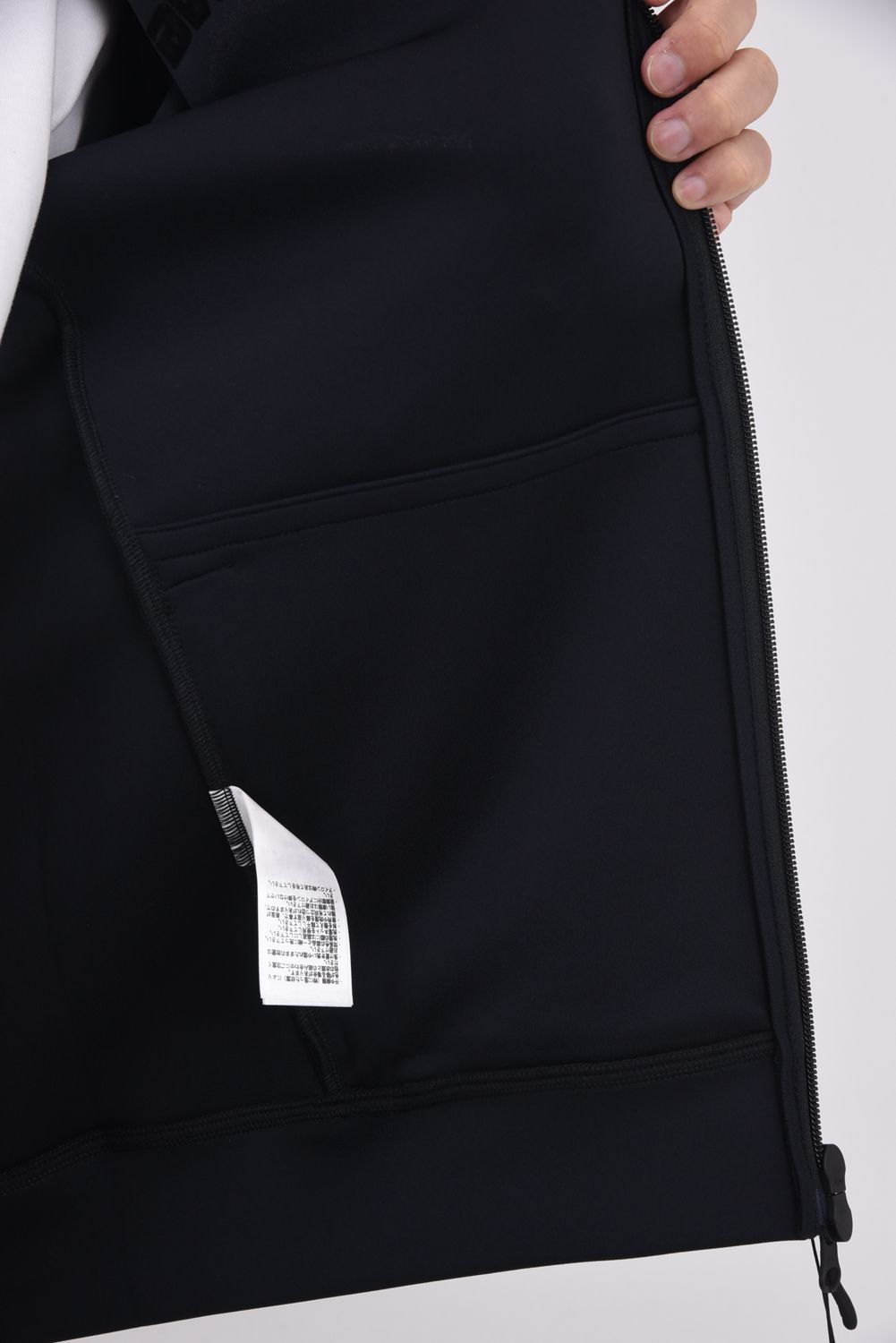 【25AW】 MEN'S 3D LOGO BLOUSON / 3Dロゴ ストレッチジャージ ジップアップブルゾン (ブラック)