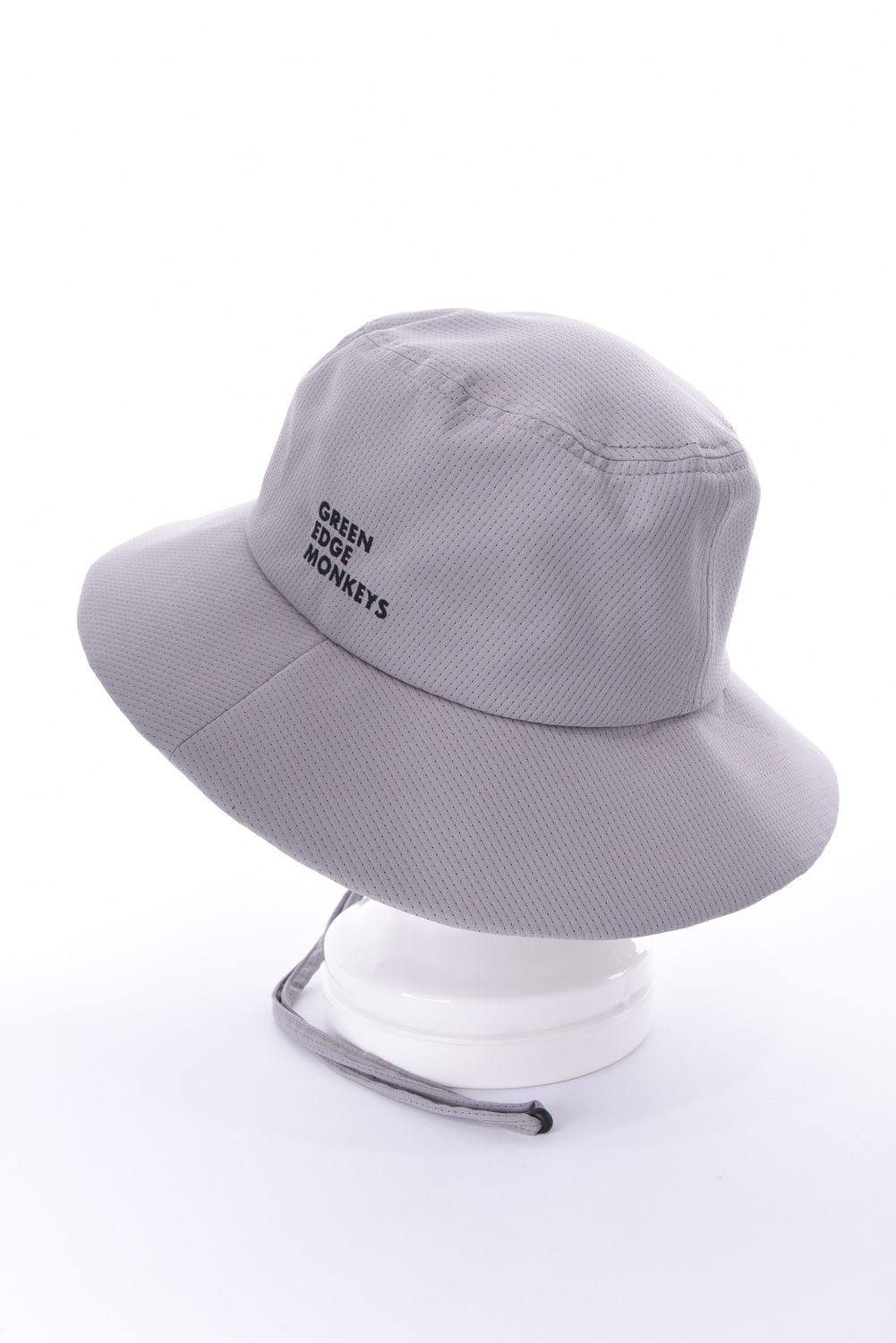 【26SS】 BUCKET HAT / モンキー刺繍ワッペン バケットハット (ライトグレー)