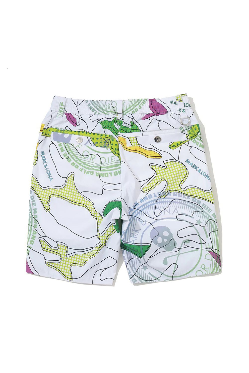 【26SS】 AXON CAMO PERFORMANCE SHORTS / 軽量ナイロンタフタ カモフラージュプリント ショートパンツ (ホワイト) (3月4日入荷予定)