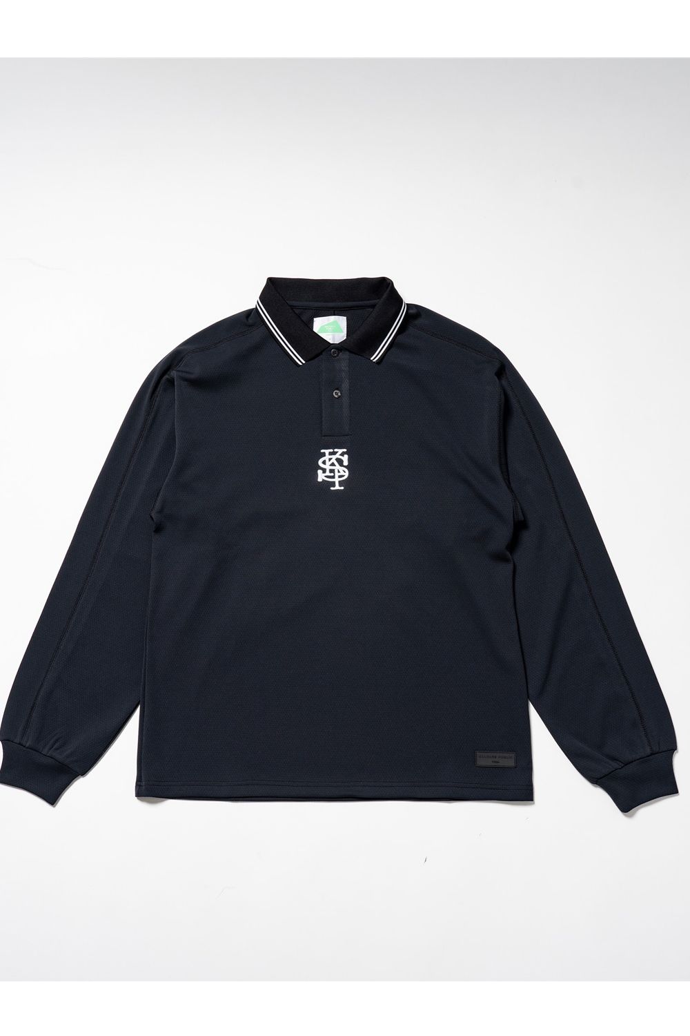 【26AW】 ʻAlapaina Polo L/S（SPK/Lauaʻe） / バックプリント ロングスリーブポロシャツ (ブラック) (9月入荷予定）