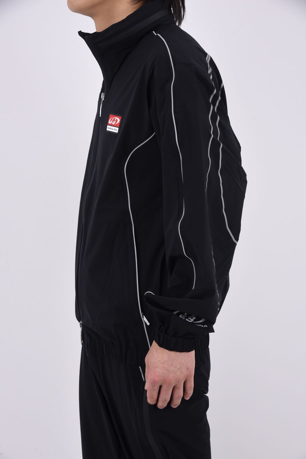 【26SS】 SPINNER PRO FLEX RAIN JACKET / ストレッチナイロンタフタ レインジャケット (薄型ポーチ付き) (ブラック)