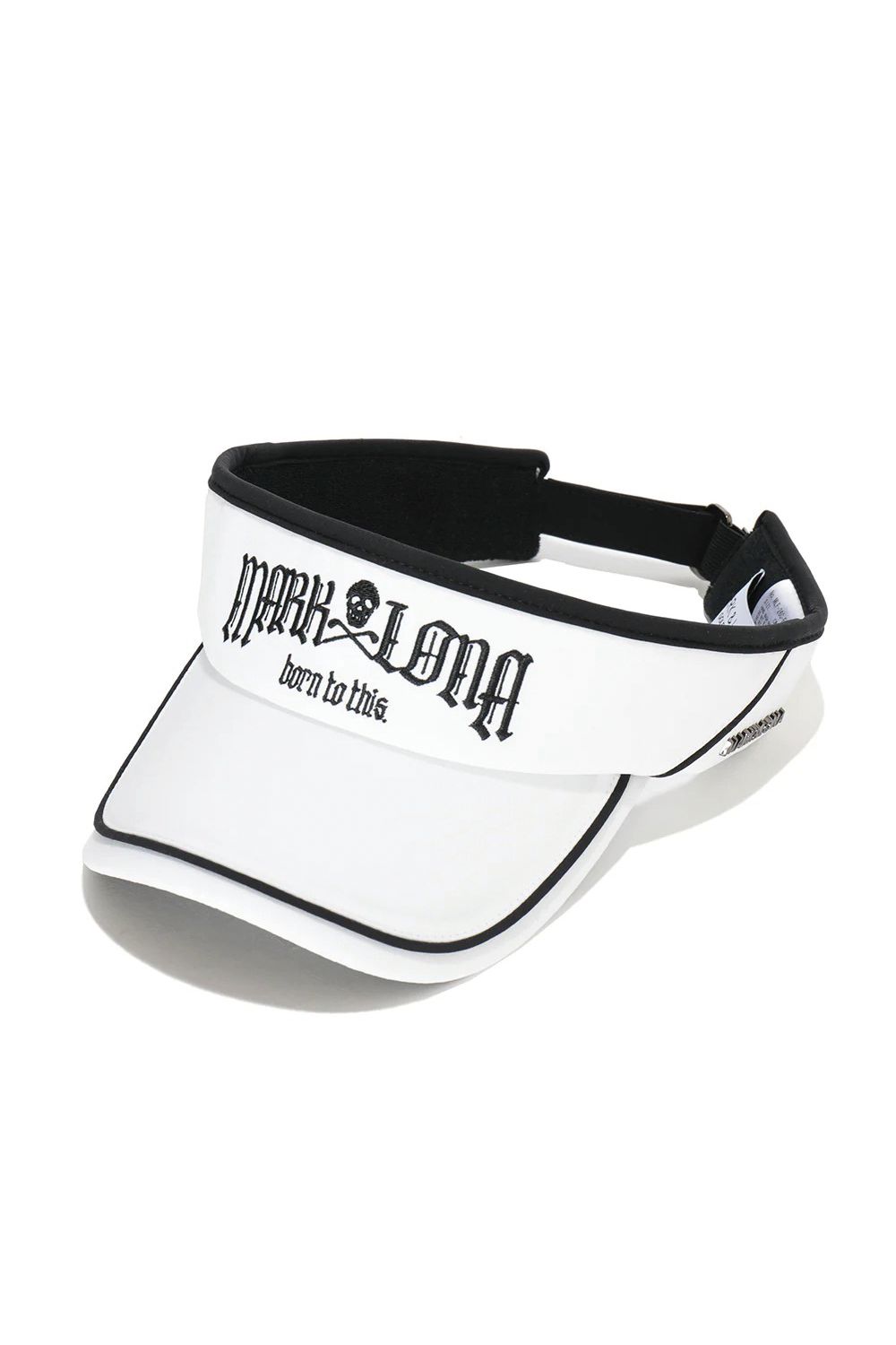 【26AW】 FRAKTUR PIPING VISOR / ブラックレターフォントロゴ パイピング サンバイザー (ホワイト)