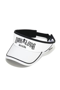 【26AW】 FRAKTUR PIPING VISOR / ブラックレターフォントロゴ パイピング サンバイザー (ホワイト)