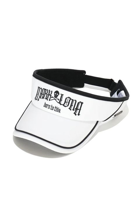 【26AW】 FRAKTUR PIPING VISOR / ブラックレターフォントロゴ パイピング サンバイザー (ホワイト)