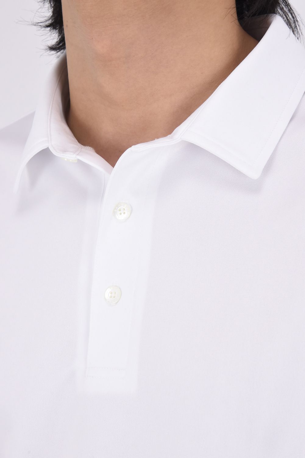 【26SS】 HEAT PUNCHING POLO SHIRT / バックロゴ パンチング ポロシャツ (ホワイト)