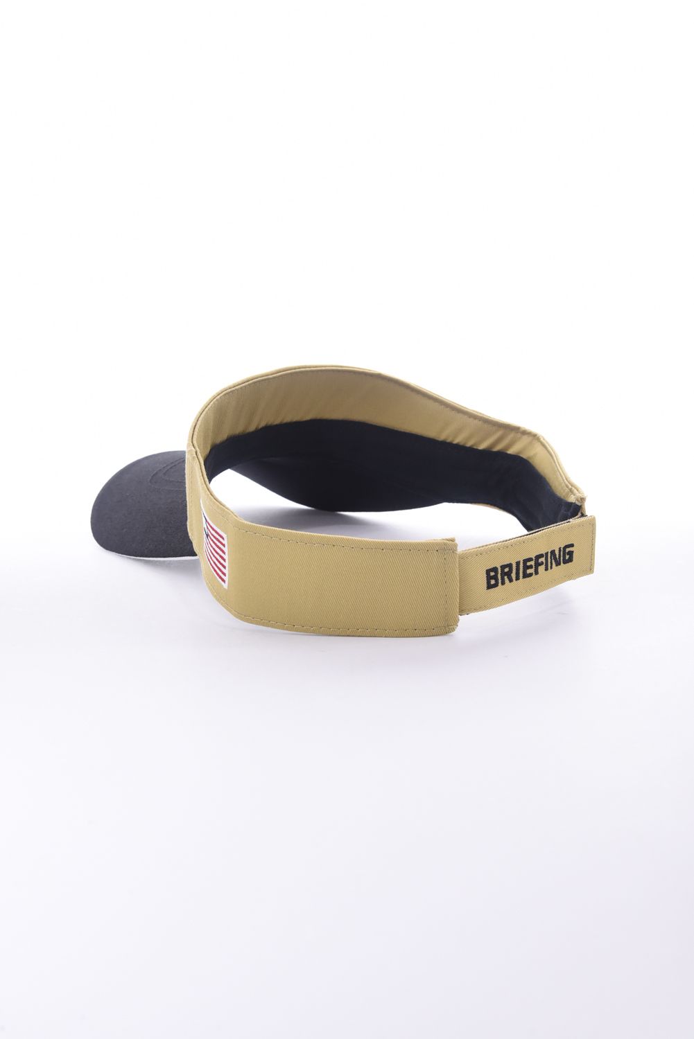 【26SS】 MEN'S COLLEGE LOGO VISOR / カレッジ風ロゴ バイカラー サンバイザー (ベージュ)