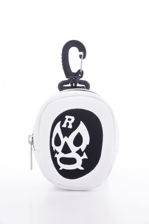 LUCHA BALL POUCH / マスクマン ボールポーチ (ホワイト)