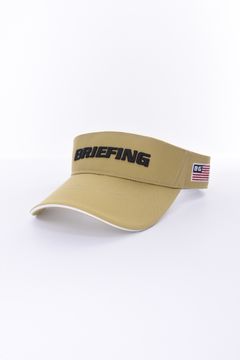 MENS BASIC VISOR / ブランドロゴ刺繍 ベーシック サンバイザー (ベージュ)