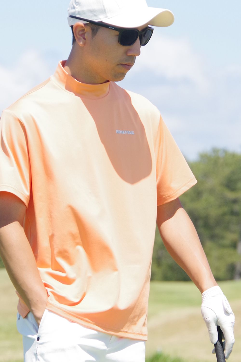 割引 BACK MENS - BRIEFING LOGO FIT RELAXED NECK HIGH LINE メンズウェア