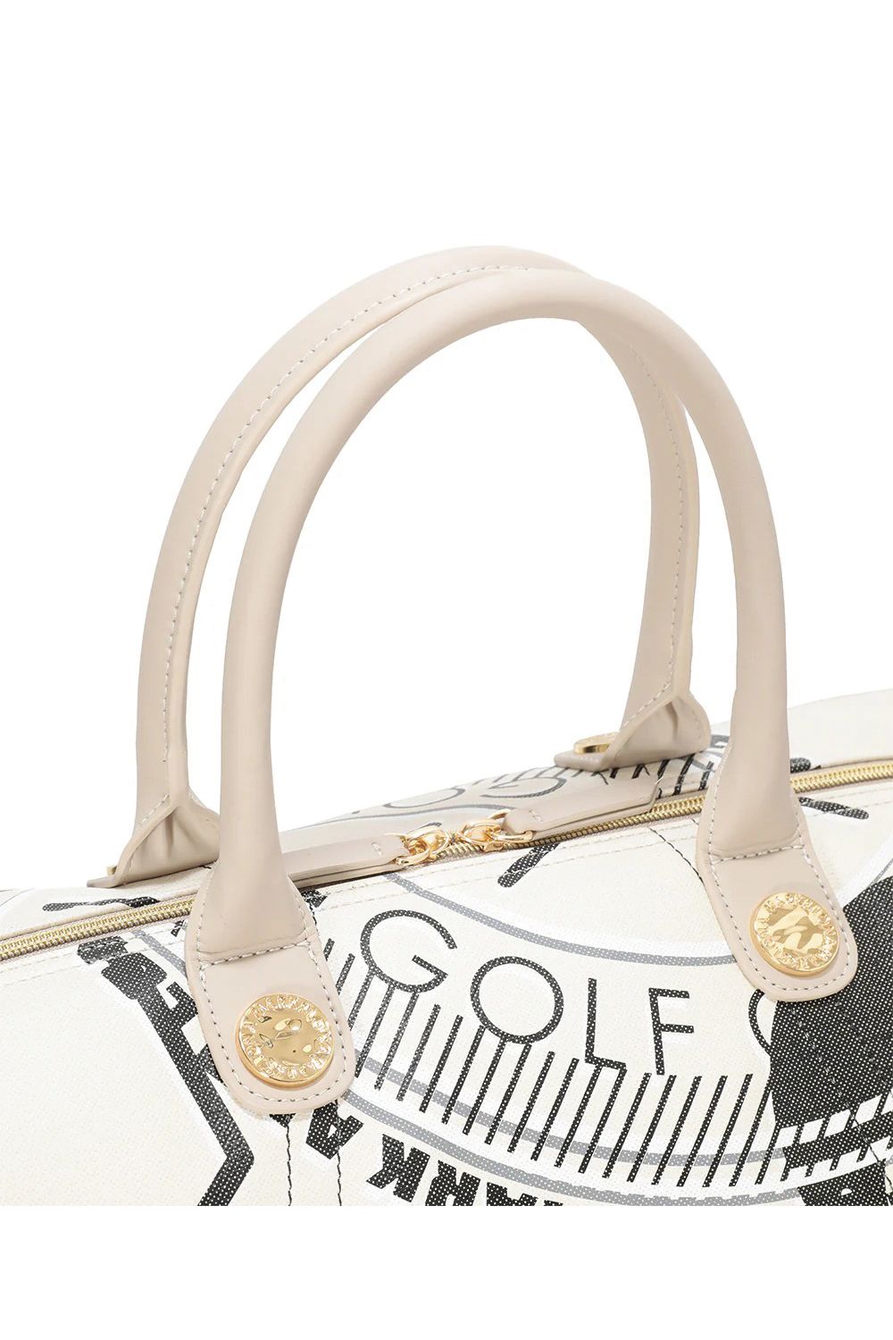 【2026SS 木村拓哉さん着用 VOL.3】 ATLAS CONVERTIBLE BOSTON BAG / アイアンスカル シンセティックレザー 2WAYボストンバッグ (ベージュ) (2月18日入荷予定)