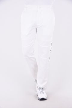 TRACK LONG PANTS / トラックロゴ ストレッチ ロングパンツ (ホワイト)