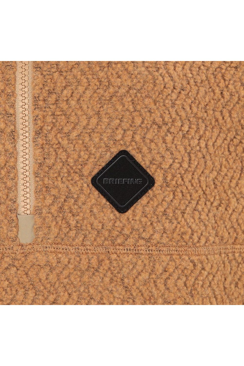 【25AW】【レディース】 WOMEN’S WOOL BOA HALFZIP TOP / ウールボアフリース ハイネック ハーフジップフーディー (ベージュ)