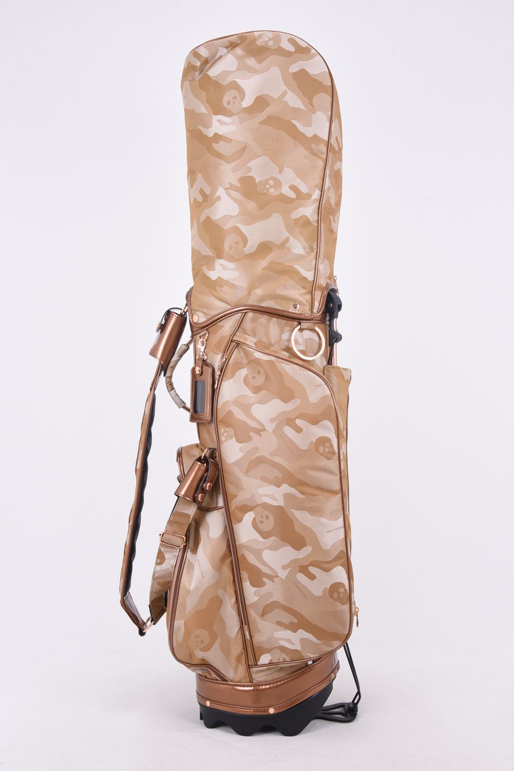 GAUGE CAMO STAND BAG / コーデュラナイロン エナメルコンビネーション スタンドタイプ キャディバック (モカ) - フリーサイズ