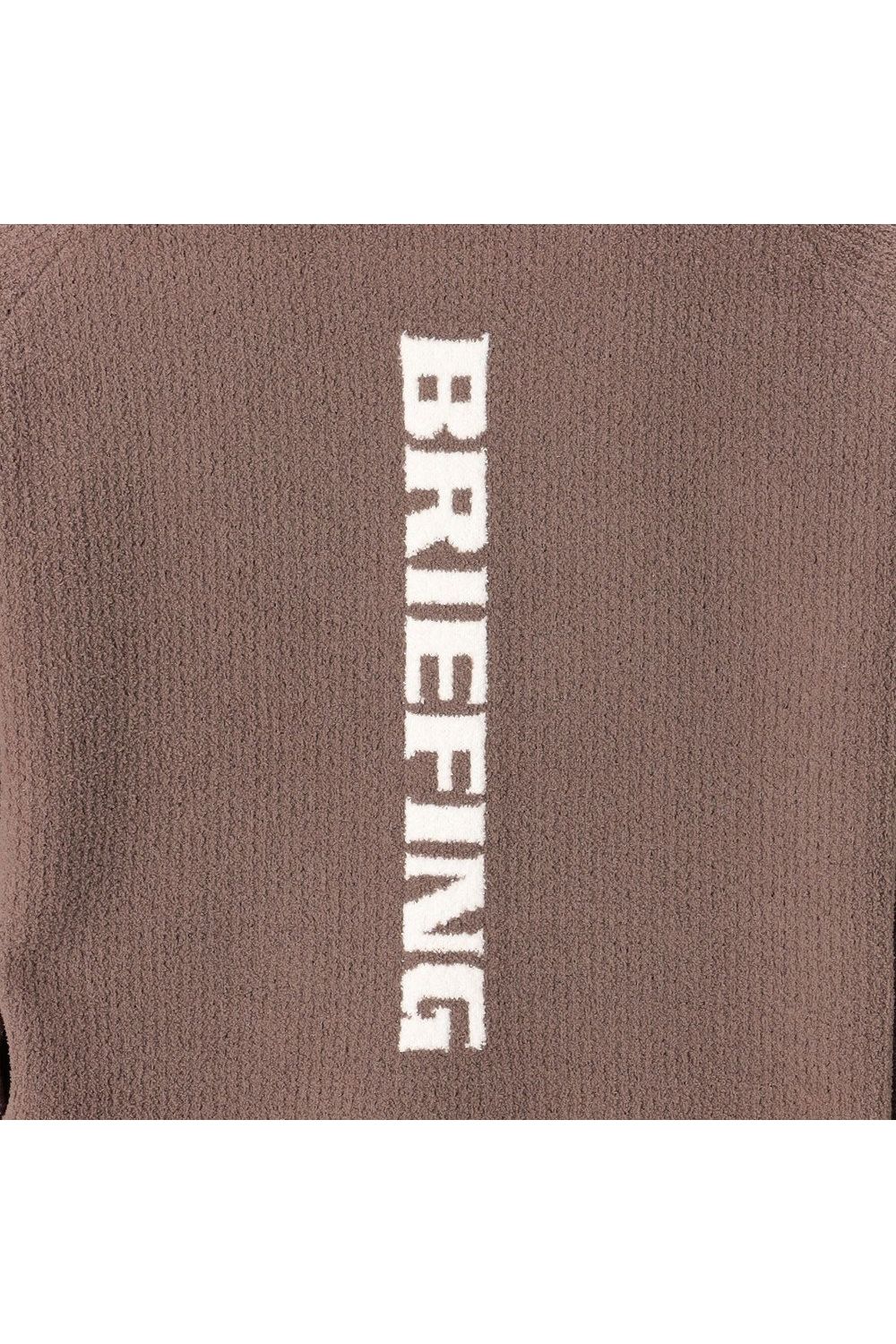 【26AW】【レディース】 WOMEN’S AIRY YARN KNIT CREWNECK / エアリーファブリック ブランドロゴ クルーネックニット (モカ)