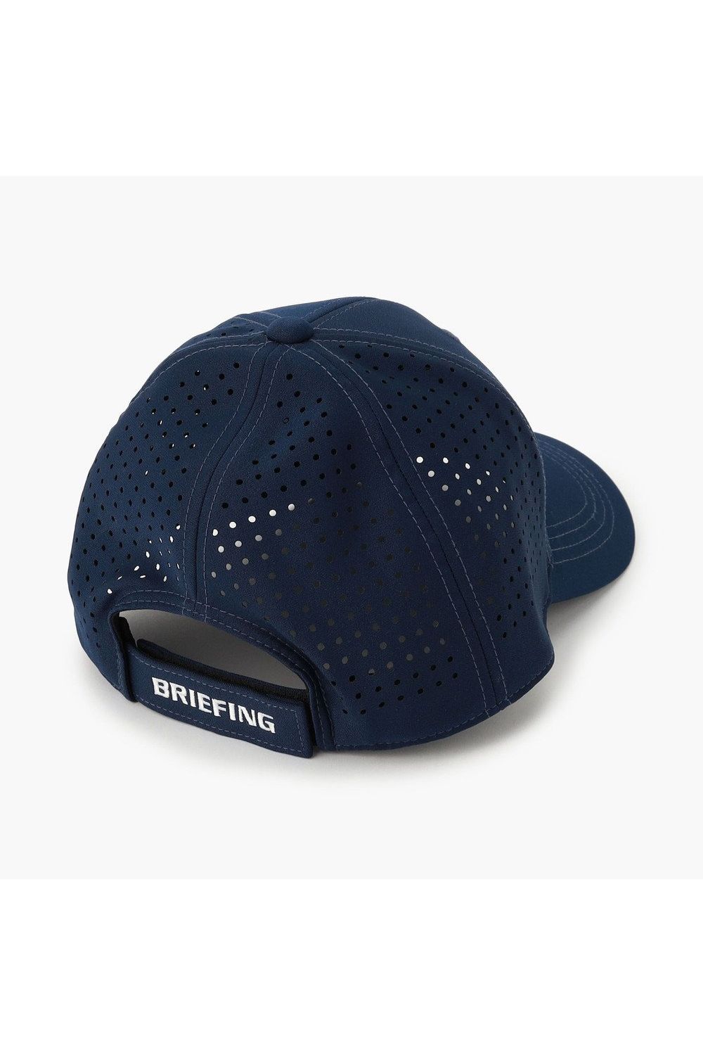 【26SS】 MEN’S PUNCHING MESH INITIAL CAP / イニシャルワッペン パンチングメッシュキャップ (ネイビー)