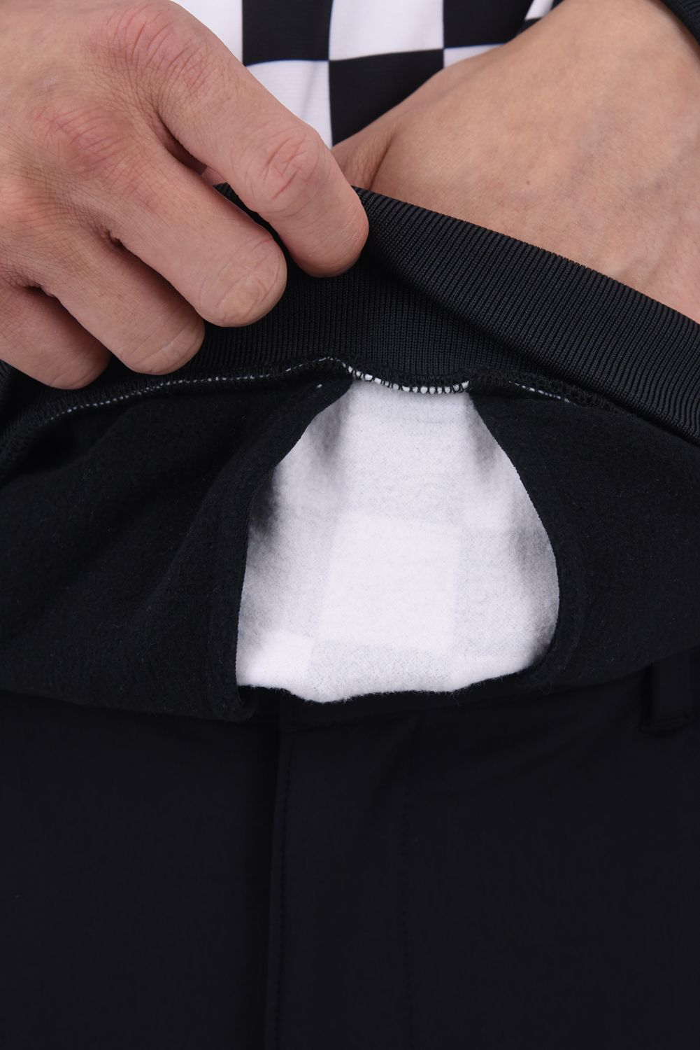 【25AW】 Quist TEXBRID Fleece Hoodie / フリース素材 チェッカーフラッグ プルオーバーパーカー (ブラック)