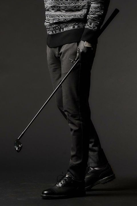 【2025AW】 RIB PANTS / ブランドロゴ リブ ロングパンツ (チャコール)